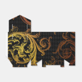 ブラックと金ゴールドフェイクホイルダマスク フェイバーボックス (折り畳みなし)