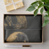 ブラックと金ゴールドフラミンゴ2 薄葉紙 (ギフト)