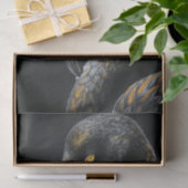 ブラックと金ゴールドフラミンゴ3 薄葉紙 (ギフト)