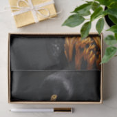 ブラックと金ゴールドフラミンゴ4 薄葉紙 (ギフト)