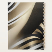 ブラックと金ゴールドプランナー プランナー手帳 (裏面)