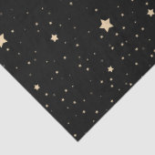 ブラックと金ゴールド星空の夜の家族名クリスマス 薄葉紙 (詳細)