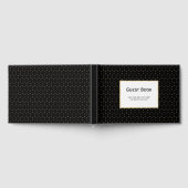 ブラックと金ゴールド独自の文字を追加 ゲストブック (全面)