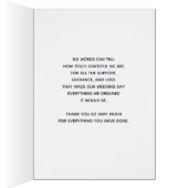 ブラックと金ゴールド結婚のサンキューカード (内側 (右))