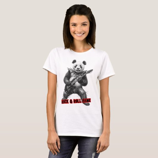 ブラックなロックンロールスター Tシャツ (正面フル)