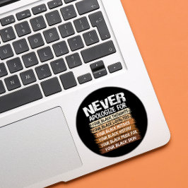 ブラックに対する謝罪は決してない ラウンドシール