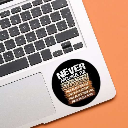 ブラックに対する謝罪は決してない ラウンドシール