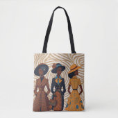 ブラックに自信を持つ両面とコントラスト トートバッグ (正面)