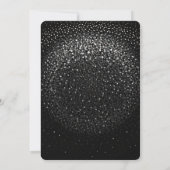 ブラックのぼかしドットでオリジナルグッズを作ろう 招待状 (裏面)