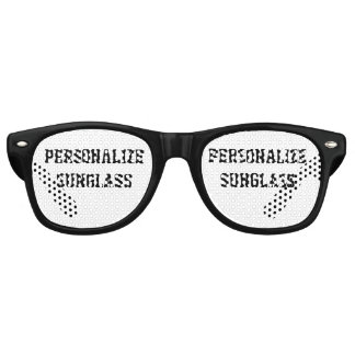 ブラックのオリジナルデザイン レトロサングラス