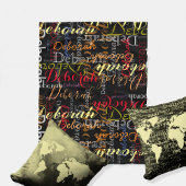 ブラックのカラー名パターン フリースブランケット