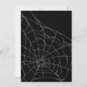 ブラックのコスチュームとカクテル 大人のハロウィンパーティー 招待状 (裏面)