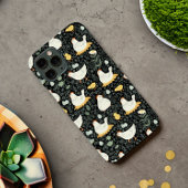 ブラックのコックで夢を見るニワトリ Case-Mate iPhoneケース