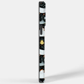 ブラックのコックで夢を見るニワトリ Case-Mate iPhoneケース (裏面 / 右)