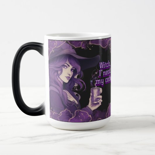 ブラックのコーヒーウィッチ モーフィングマグカップ (左)