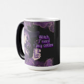 ブラックのコーヒーウィッチ モーフィングマグカップ (正面左)