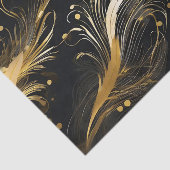 ブラックのゴールデン・プルーム 薄葉紙 (詳細)