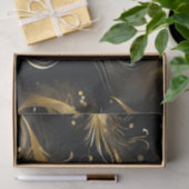 ブラックのゴールデン・プルーム 薄葉紙 (ギフト)