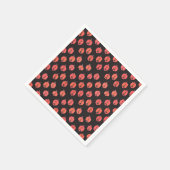 ブラックのジャック・オ・ランタン スタンダードカクテルナプキン (角)