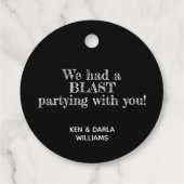 ブラックのストライプに金のレース馬 フェイバータグ (裏面)