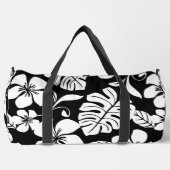 ブラックのピンクビキニパターン ダッフルバッグ (正面)