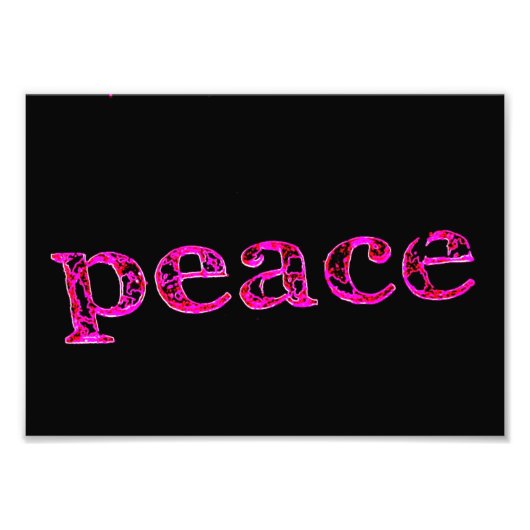 ブラックのピンクピース フォトプリント            (正面)