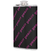 ブラックのピンクピース フラスク (左)