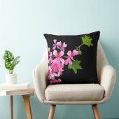 ブラックのピンク色 クッション (椅子)