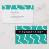 ブラックのフレッシュミント 名刺 (正面/裏面)