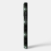 ブラックのブルースターバースト幾何学 Case-Mate iPhoneケース (裏面 / 左)