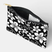 ブラックのブルーハワイ柄 アクセサリーポーチ (見開き)