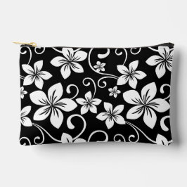 ブラックのブルーハワイ柄 アクセサリーポーチ