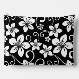 ブラックのブルーハワイ模様 アクセサリーポーチ