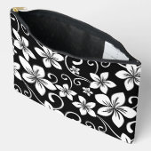 ブラックのブルーハワイ模様 アクセサリーポーチ (見開き)