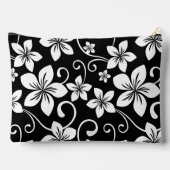 ブラックのブルーハワイ模様 アクセサリーポーチ (裏面)