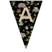 ブラックのベリーフィールドのオポッサム バンティングフラッグ (第3の旗)