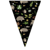 ブラックのベリーフィールドのオポッサム バンティングフラッグ (第1の旗)