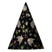 ブラックのベリーフィールドのポッサム パーティーハット (裏面)