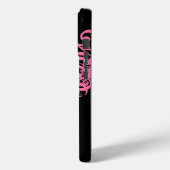 ブラックのホットピンクの楽譜 Case-Mate iPhoneケース (裏面 / 左)