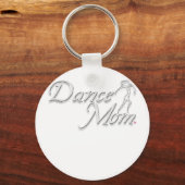 ブラックのホワイトダンスママ キーホルダー (正面)