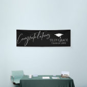 ブラックのホワイト大学院おめでとうございます 横断幕 (トレードショー)