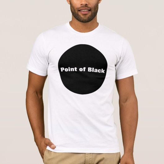 ブラックのポイント Tシャツ (正面)