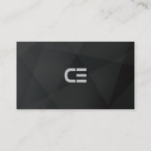 ブラックのモダン創業者とCEOのビジネス・カード 名刺 (裏面)