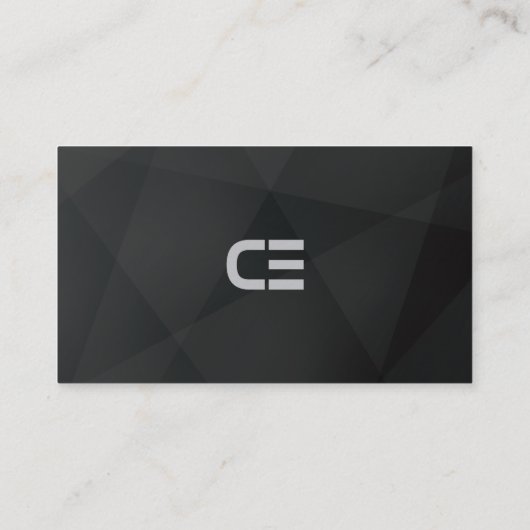 ブラックのモダン創業者とCEOのビジネス・カード 名刺 (裏面)
