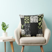 ブラックのユリフェイクー・オブ・ザ・バレー クッション (椅子)