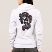 ブラックのレディ パーカ (裏面)