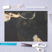 ブラックのレディ 薄葉紙 (クラフト)