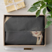 ブラックのレディ 薄葉紙 (ギフト)