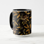 ブラックのレンチとコーン マグカップ (正面左)