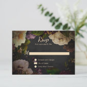 ブラックのヴィンテージ ムーディー フラワーズ RSVP (スタンド正面)